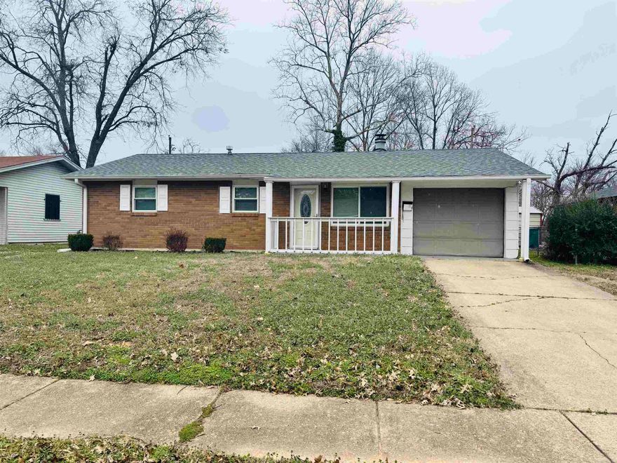 **A Great Starter Home!**   Come see this very charming, delightful and Spacious home that has 2-bedrooms with ceiling fans for added comfort and 1-bathroom. It's the perfect starter home that offering comfort, style, and convenience. The open-concept kitchen and living room combo create a warm and inviting space, complete with a cozy fireplace. The kitchen features sleek granite countertops and a stylish butcher block island—perfect for meal prep and entertaining.   Step outside to a spacious backyard with a storage shed for extra convenience. The privacy fence along the back wall and chain link fencing on both sides provide the perfect balance of security and openness.  2024: New Roof, HVAC and Water Heater Move-in ready and full of charm—don’t miss your chance to call this home! Schedule your showing today! 2024: Roof, HVAC and Water Heater