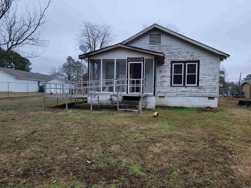 This home is secluded and cozy.  Peaceful.  A great place to rehab and make it your home.  SOLD AS-IS. NO SELLER PROPERTY DISCLOSURE.  Measuring encouraged. Fully Fenced yard.
