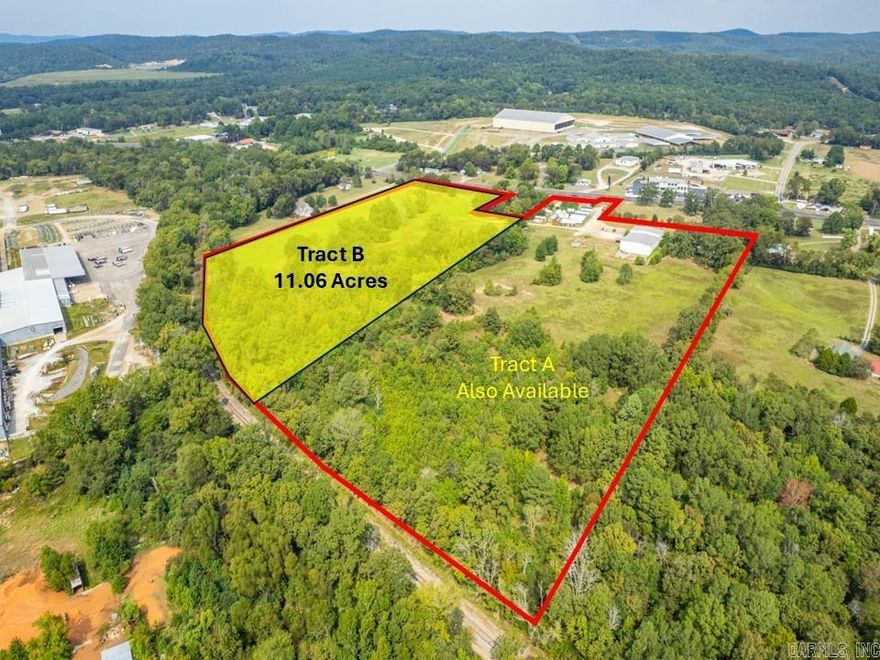 11.06+/- acres with 375 ft of Highway 270 frontage, high traffic counts and located across the highway from the Garland Co. fairgrounds.  Adjacent properties also available.