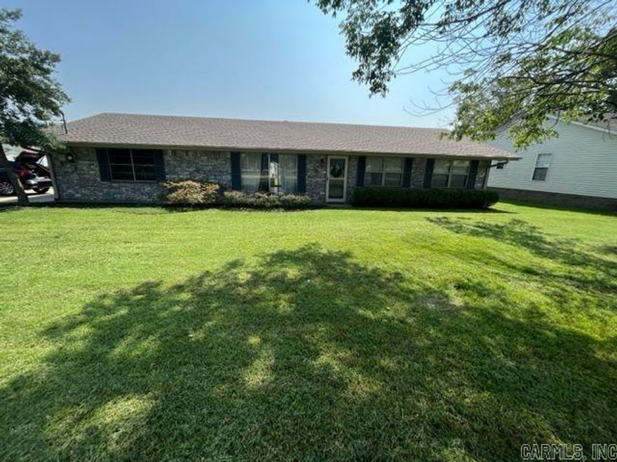 Take a look at this roomy three bedroom 1 1/2 bath home. Two car garage home.  Large Kitchen and dining area and a separate laundry room. Roof is only about two years old.  Covered patio. Gallery Kitchen with light Oak Cabinets.