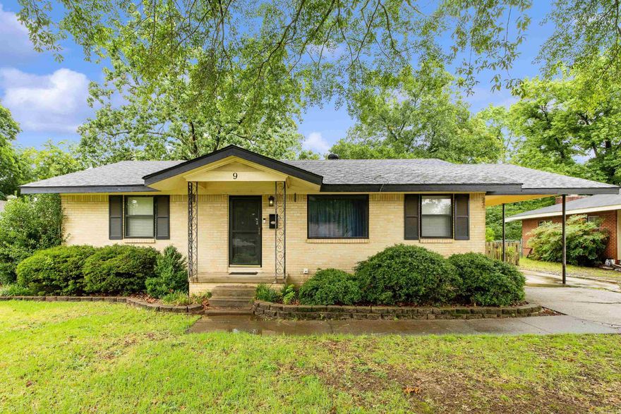 Welcome home to this cozy 3-bedroom, 1-bath gem tucked away in the quiet Broadmoor neighborhood of Little Rock. Just a short walk to the neighborhood lake, pool, and park, this charming home offers a blend of classic character and outdoor space to enjoy. Inside, you'll love the original hardwood floors and natural light throughout. Step out back to a spacious yard with a covered porch, greenhouse, and storage building—perfect for relaxing, gardening, or entertaining. With a new roof in 2013 and no HOA, this home makes an ideal starter or investment property and is being sold as-is