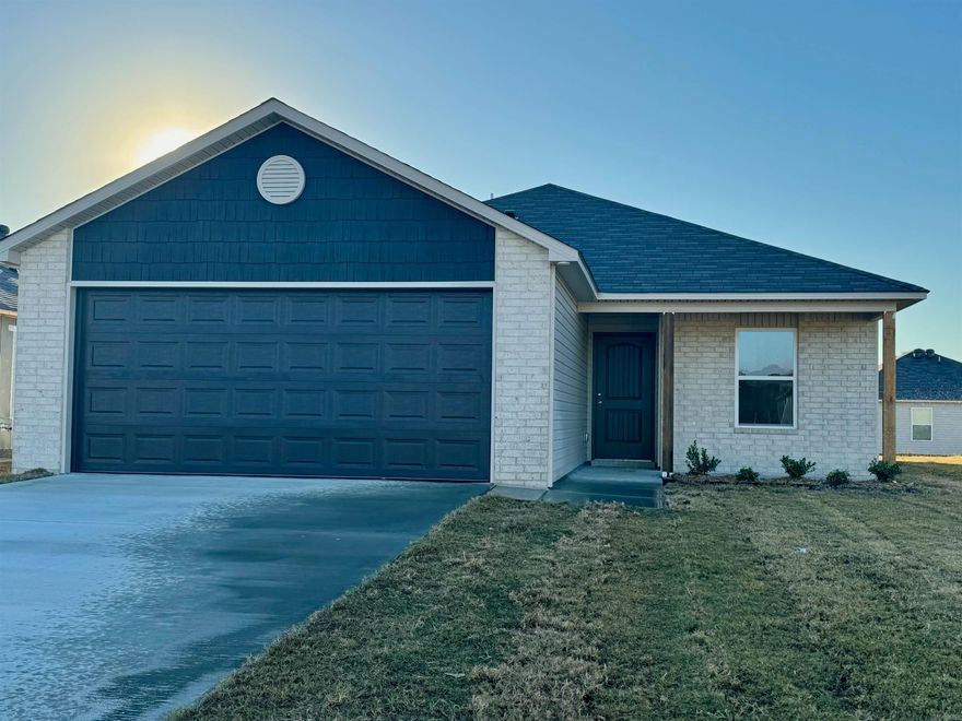 The Cypress plan welcomes you with a covered front porch area. The front entry flows into an open concept Kitchen, Dining and Great Room. Bedrooms 2, 3 & 4 are located just steps away from the Laundry Room for absolute convenience. Check it out today!  Valuable upgrades included in this home: 14'x7' uncovered patio, 3050 Low E window in Master Bedroom, plumbing faucet upgrade, 8" deep Kitchen sink, crown on Kitchen cabinets, 16" laminate bar top in Kitchen, Luxury Vinyl Plank flooring in wet areas and Living Room and adjacent hallways, raised ceilings in Living Areas per municipal requirements, fiberglass exterior doors, Cheyenne style doors, baseboards level 2, LED lights in Great Room, full sod, stainless steel appliance package.      THIS HOME IS SCHEDULED TO BE COMPLETE IN MID OCTOBER.    *** AGENTS, PLEASE SEE SHOWING REMARKS OR AGENT REMARKS FOR VERY IMPORTANT INFORMATION. ***