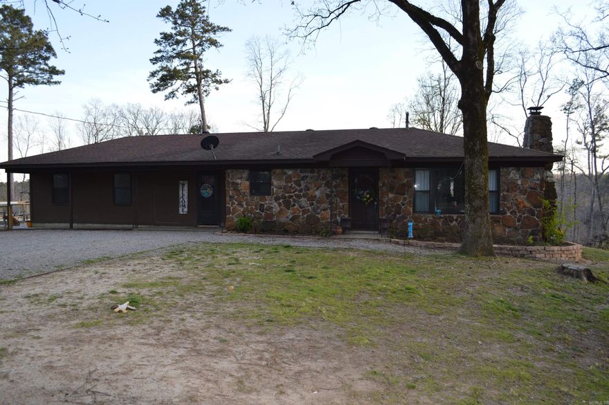 Just outside the city limits of Harrisburg on scenic Crowley's Ridge this home sits on 8.5 acres of beautiful rolling hills. With a large master bedroom and bathroom, updated kitchen and guest bathroom this home is move in ready! There are 3 other bedrooms making this a 4 bedroom home. The kitchen area is open to the living area which offers a insert wood burning fireplace, large windows over looking the property. An above ground swimming pool with a large deck is just right outside the home for entertaining family and guest. Deer, turkey and other wildlife are often seen on the property.
