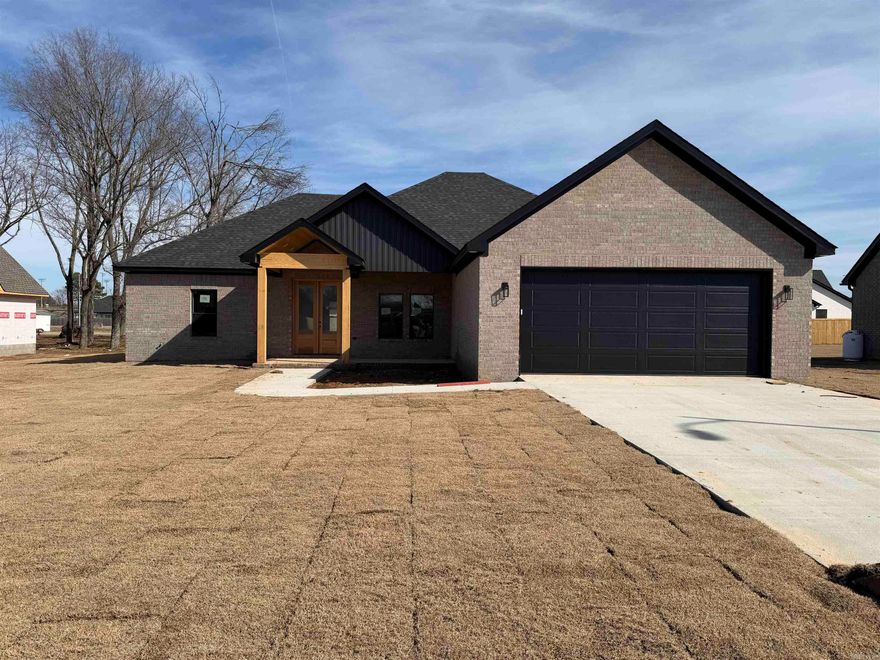 Stunning New Construction in Silo Ridge!! This beautifully designed 4-bedroom, 2-bath, 2100 sqft home features modern finishes and thoughtful upgrades throughout. The open-concept layout boasts vaulted ceilings and luxurious LVP flooring, providing both style and durability. The spacious kitchen showcases quartz countertops, perfect for meal prep and entertaining. A safe room offers added peace of mind. Enjoy outdoor living with tongue and groove ceilings under the porches, complemented by striking cypress beams. Located in the desirable Silo Ridge subdivision!