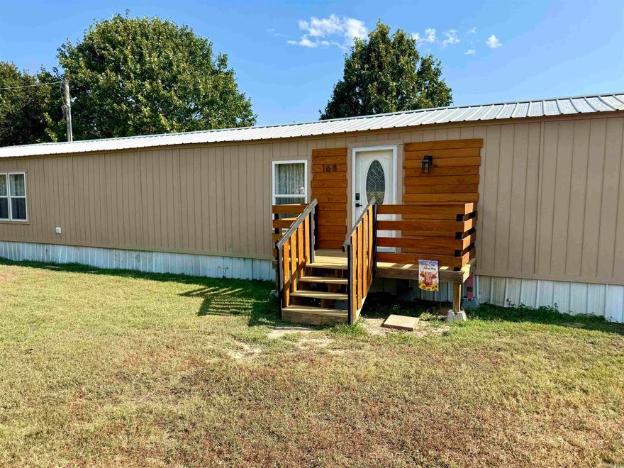 This beautifully renovated single-wide mobile home on 5.4 acres, offers 1,280 sq. ft. of comfortable living space with 3 bedrooms and 2 baths. Thoughtfully updated with stylish finishes and attention to detail, this home features all new siding, doors, and windows within the past year, plus a new HVAC system with new ductwork and a new water heater. The metal roof’s age is unknown. Enjoy modern convenience with fiber optic Wi-Fi available through First Electric, all in a peaceful, spacious country setting. Additional 11 acres that adjoins available.