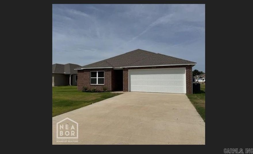 This new four-bedroom home offers convenient single-story living. An open-concept layout combines the kitchen, living and dining areas, with a nearby covered patio providing simple indoor-outdoor living. All four bedrooms are tucked away to the side of the home for optimal privacy and comfort, including the lavish owner's suite with a full bathroom and walk-in closet.