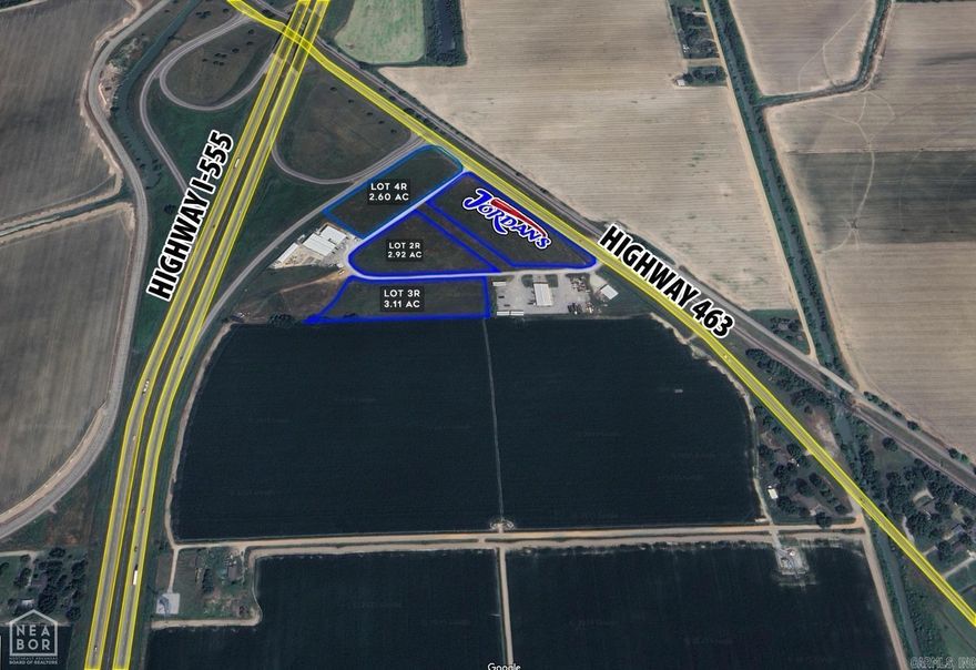 Acreage located off I-555.  Property is zoned R-3 with conditional use approved for townhome, apartment, or condo. City utilities on property.  Additional acreage available. Property has been removed from the flood zone.  City of Bay is willing to rezone property for Commercial zoning.