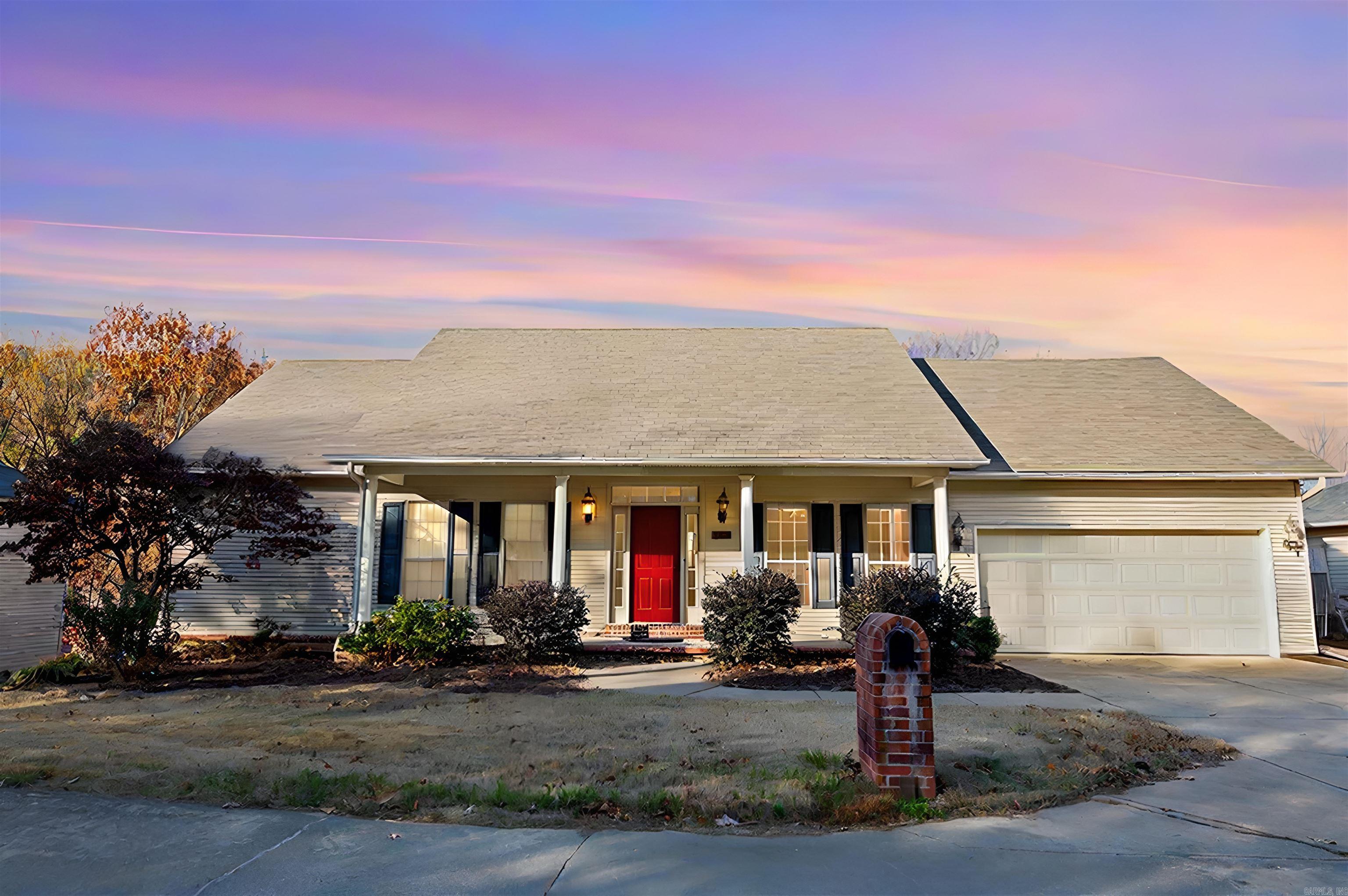 Welcome to 2215 Westport Loop, a beautifully updated home in west Little Rock. This 2-story home boasts 2,336 square feet of living space, with 2.5 bathrooms and 3 generously sized bedrooms, each with extra-large walk-in closets.  The heart of the home is the recently updated kitchen, with a quiet, high-speed vent hood with up to 1400 CFM, perfect for cooking enthusiasts. Enjoy beautiful sunsets from the west-facing balcony, or relax in the spacious living room with a vaulted ceiling, creating a bright and airy atmosphere.  The master bedroom, conveniently located on the main floor, offers a luxurious jet tub in the master bath and the convenience of easy access, avoiding the stairs. The backyard features a brick patio with dedicated electrical for a hot tub, offering the perfect space for outdoor enjoyment and sunset watching.  Additional highlights include a two-car garage with an extra storage/tool room, as well as the added bonus of no overhanging trees—allowing for plenty of natural light and eliminating the need for gutter cleaning.  A blend of practicality with elegance, offering the perfect place to live, relax, and entertain. Don't miss out on this exceptional opportunity!