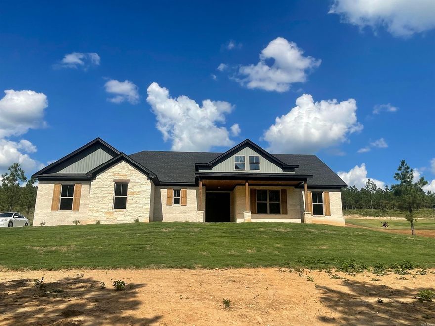 Welcome to a Beautiful new home in a favorite area!!  Bryant schools or school choice. Country atmosphere on 2.11 acres. 4 beds 3 full bath. Master bath has a large soaking tub for the long days. Bright kitchen and living area with brick fireplace.  All bedrooms are large , Large pantry with hidden pantry door , coffee bar in pantry.   Bedroom with full bath is great !  Come check this beautiful home out .  Quiet atmosphere.