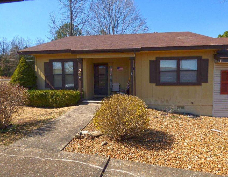 One Level Townhouse with a Carport - This townhouse has 2 bedrooms, 1 full and 1 half baths, large living room that leads to a nice patio area perfect for grilling out or enjoying nice peaceful evenings. There's a kitchen with breakfast area, central heat pump and a nice carport. Living a townhouse means you have no more yard work. You have access to the enclosed swimming pool. All this on one level!!