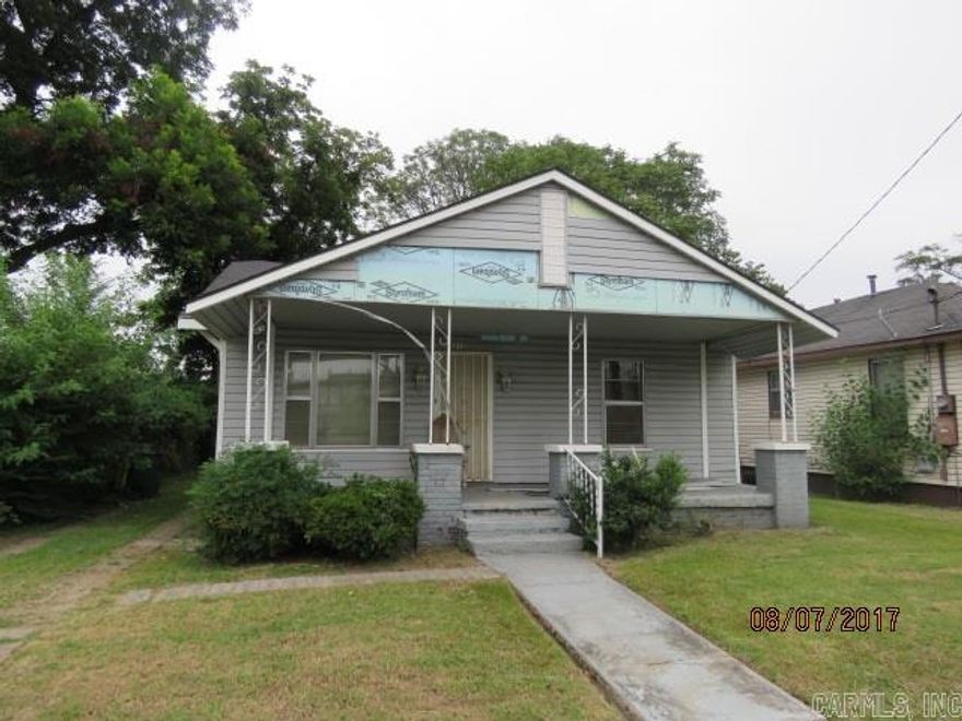 This home would be perfect for an investor or a first time home owner. Homes needs some TLC, but it is solid. The siding was blown off in a storm, but all pieces are there. This is a quiet area with little traffic. The property is sold as is.