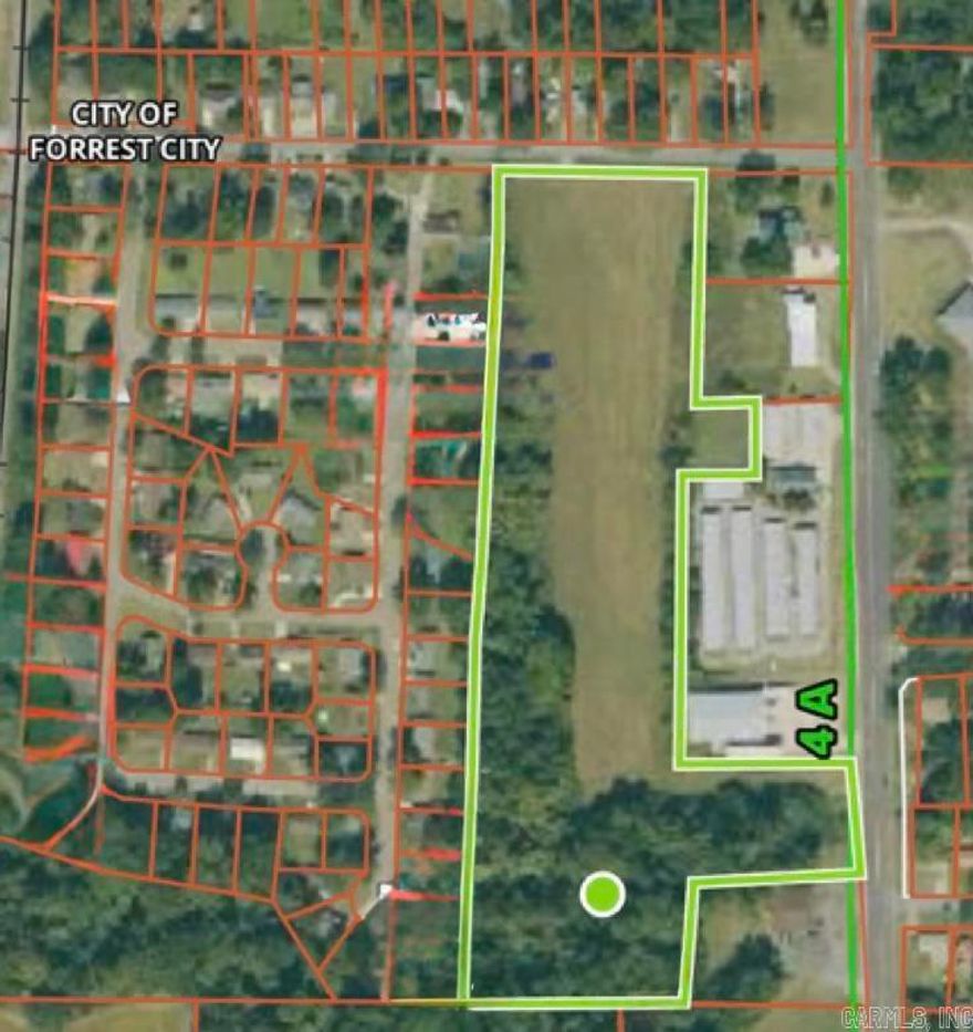 12.09 Acres Commercially Zoned South of Forrest City off of Hwy 1