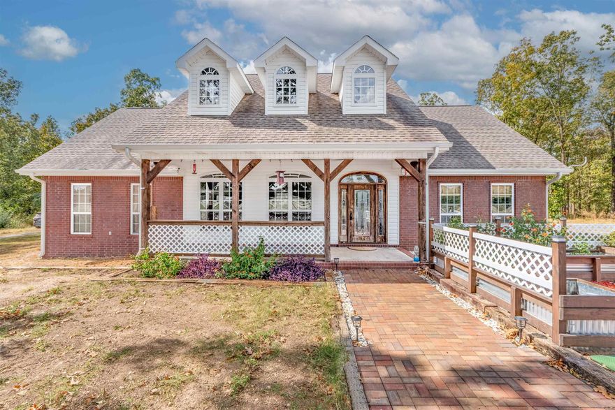 This equestrian property includes 40 acres total, with 22 acres of fenced pasture ready for turnout, riding, or pasture rotation, space to create a full eventing cross-country course, a dressage arena built with layered footing of rock, chat, and mason sand with proper drainage, a barn with four stalls, and a 90-meter mounted archery track. Built in 2013, this 3-bedroom, 2-bath home offers 1,792 square feet of practical living, a 3-car garage, and a slab foundation. Inside, you’ll find granite countertops, central air and heat, and insulated windows. The home features a large primary suite with a beautiful walk-in shower. The property sits back down a quiet dirt road, surrounded by timberland with deer and turkey, and includes a stocked pond, making it an excellent property for fishing and hunting. In addition to raised garden beds close to the house, the property has an orchard of apple, peach, and fig trees. Utilities include electricity, well water, a 500-gallon buried propane tank that powers HVAC, stove, and tankless water heater, and a backup generator. A rare opportunity to own a versatile property with room to grow and enjoy life on your own terms.