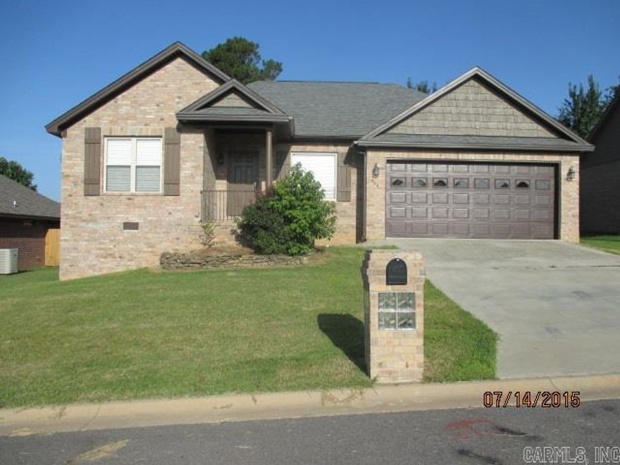 One story brick home with two car garage attached. Split floor plan master having tray ceilings and walk-in closets and bathroom has double vanities. Privacy fenced backyard and large deck. "Seller does not pay customary closing costs: including title policy, escrow fees, survey or transfer fees. Proof of funds required on cash transactions ; Lender Pre-Approval letter for financed offers (dated within last 30 days)." Seller is “Secretary of Veterans Affairs”.