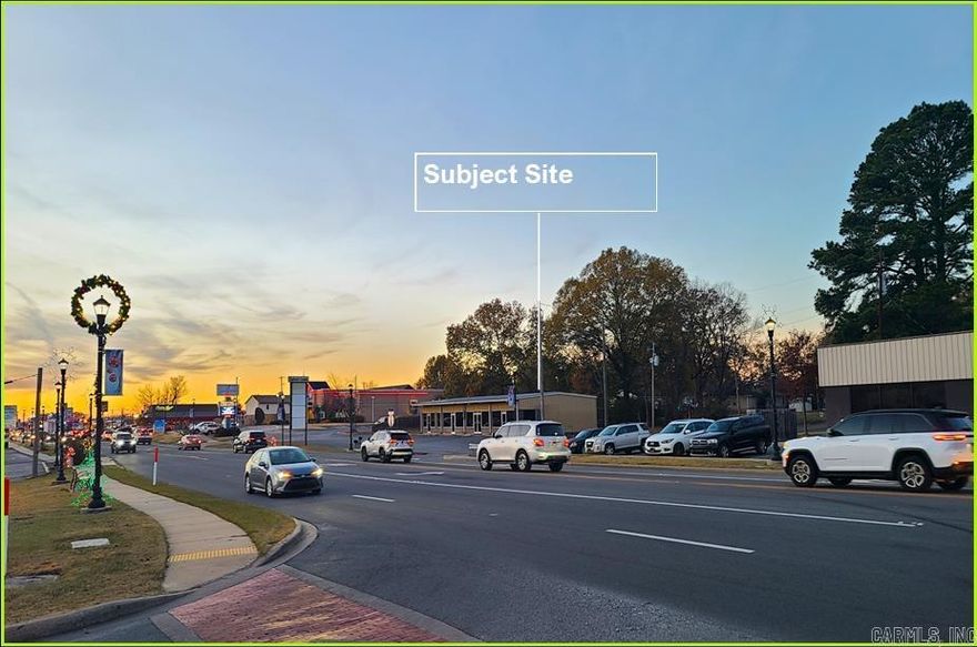 Location! Location! Location! 3,200 Sf. Building with 3 suite's fronting W. Main in Cabot. This property is within an area experiencing heightened demand due to the explosive growth and lack of availability.  New construction includes Chick-Fil-A, Aldi's, Freddy's steak burgers, Take 5 auto, Hampton Inn & Holiday Inn. Estimated Traffic counts are greater that 21,500 VPD; Population of 6,581 in 1 mile radius & 27,755 in 3 mile radius. Property is zoned C-2 w/city utilities. Building and land is offered in an Absolute NNN Lease, minimum 10 Year Term. The Building can be used as is, renovated or demolished for new construction.