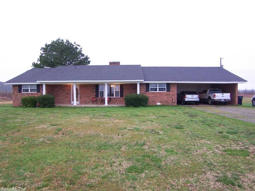 This is a great house offering three bedroom and two and a half bathrooms with two offices and an open floor plan. The home was completely remodeled in 2001 with new paint and flooring and appliances along with a new roof. New insulated windows were installed in 2007 and the master bathroom was remodeled in 2010. The home is brick with a double garage and is in great condition and is located on a beautiful two acre lot.