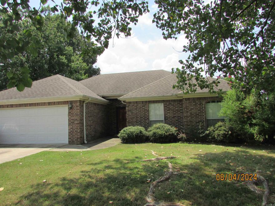 Nice house in a nice subdivision!! Large den with a fireplace. Split floor plan. Primary bathroom has been handicapped modified. New carpet and paint about 1 1/2 years ago. Above ground pool (hasn't been used in a few years). Storage shed in back. Large lot. Convenient to shopping. Won't last long. **See agent remarks**