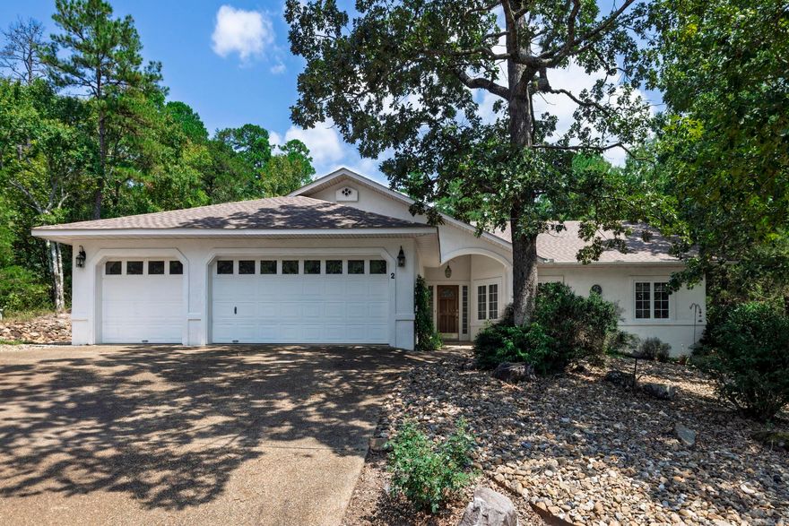 Now on the Market with a hefty Flooring Concession!  2 Dominar Place – ideally located between Balboa and Coronado Golf Courses in Hot Springs Village! Enjoy easy access to top-tier amenities including Grills at both Courses, Balboa Marina and Beach, with Sunset Grill, and Molly O’Brien’s—all just minutes from your doorstep.  This 3-bedroom, 2-bath home offers 2,010 sq ft of comfortable, well-designed living space. The open floor plan seamlessly connects the living, dining, and kitchen areas—perfect for entertaining or quiet evenings at home. The primary suite offers a spacious retreat with a walk-in closet and en suite bath.  Step outside to your covered patio overlooking a beautiful water feature, where you can relax to the peaceful sounds of babbling water and enjoy the sights of local wildlife. This tranquil outdoor space is truly a retreat all its own.  Additional features include a 2-car garage, laundry room, and low-maintenance landscaping. Whether you're a golf enthusiast, nature lover, or simply looking for the ideal place to call home, 2 Dominar Place delivers the best of Village living.  Don't miss out!