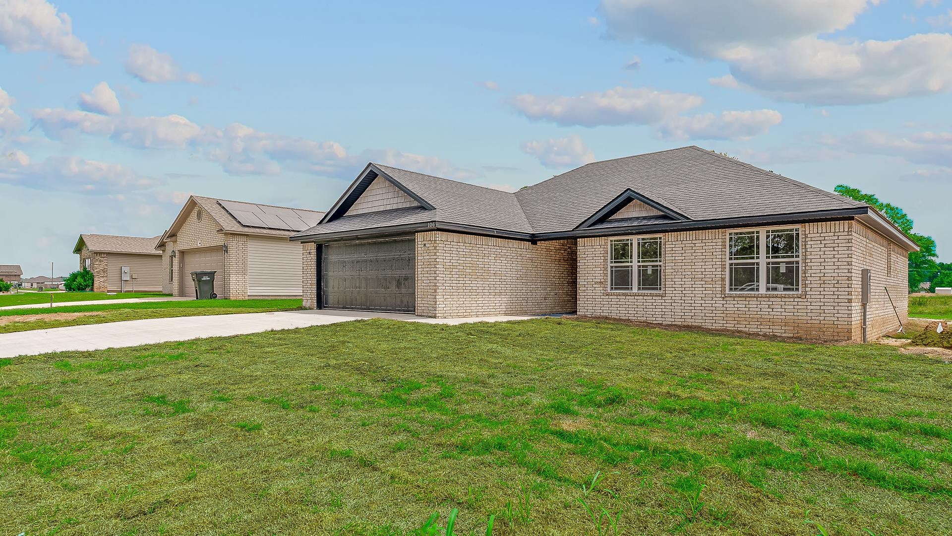 This new construction is only days away from being completed. This home features an open floor plan, four bedrooms two full baths,large closets and a spacious yard for entertaining. The home also features stained and polished concrete floors, formica and solid surface countertops, new appliances, and led lights throughout the home. This home is a newly developed sub division. No HOA.