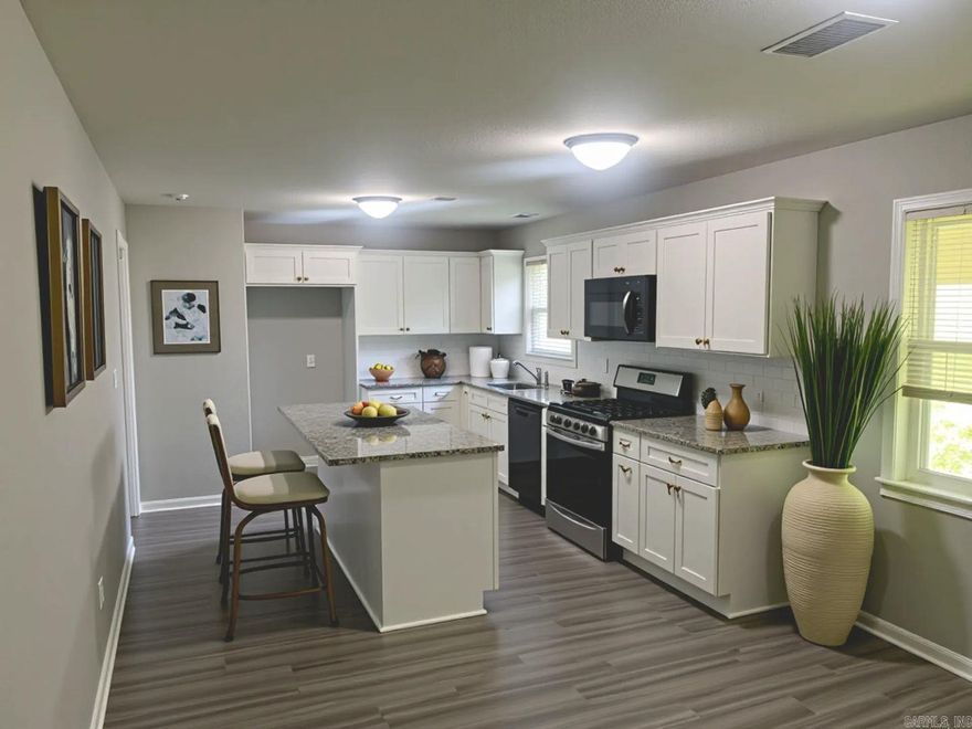 Wonderfully updated 3 bedroom, 1.5 Bathroom home. It's located right in the heart of Bryant and Benton and zoned for Bryant schools, right off of Salem Road. Stainless appliances, granite countertops, grey tone walls, white cabinets, ceramic tiles in the bathrooms, and brush nickel hardware throughout the home! This gorgeous kitchen comes equipped with a stainless steel gas range and microwave/range hood, and dishwasher! This home also had an amazing fenced in back yard with lots of space and a covered back porch.  Lot is almost Half an Acre.  Don’t miss out on the opportunity to make this house your home today! Owner has never occupied the Property - No SPD.