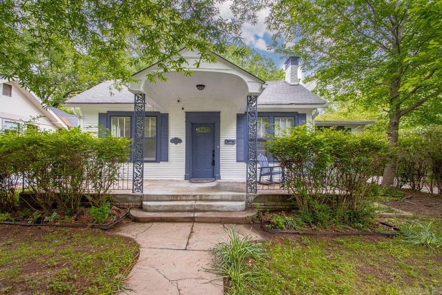 Updated Heights home ideally located within walking distance of Forest Park Elementary, as well as Heights dining and shopping. Welcoming front porch leads into a well-designed floor plan featuring a spacious family room, formal living room, and dining area that opens to the updated kitchen with newer appliances, newer fixtures, tile, breakfast bar, space for a table, and ample cabinet storage. Abundant natural light throughout, complemented by refinished hardwood floors. Primary suite includes an updated spa-like retreat complete with walk-in shower and separate jacuzzi for 2 with its own lights and built-in speakers. Two additional bedrooms share an updated hall bath. Further interior updates include fresh paint, doors, trim, fixtures, drywall, and insulation throughout.  Exterior improvements also include fresh paint, updated landscaping, and a new concrete back patio. Fully fenced backyard with storage building and alley access from two sides, offering potential for additional parking or future carport. A well-maintained home combining classic style with thoughtful updates in a highly desirable location.