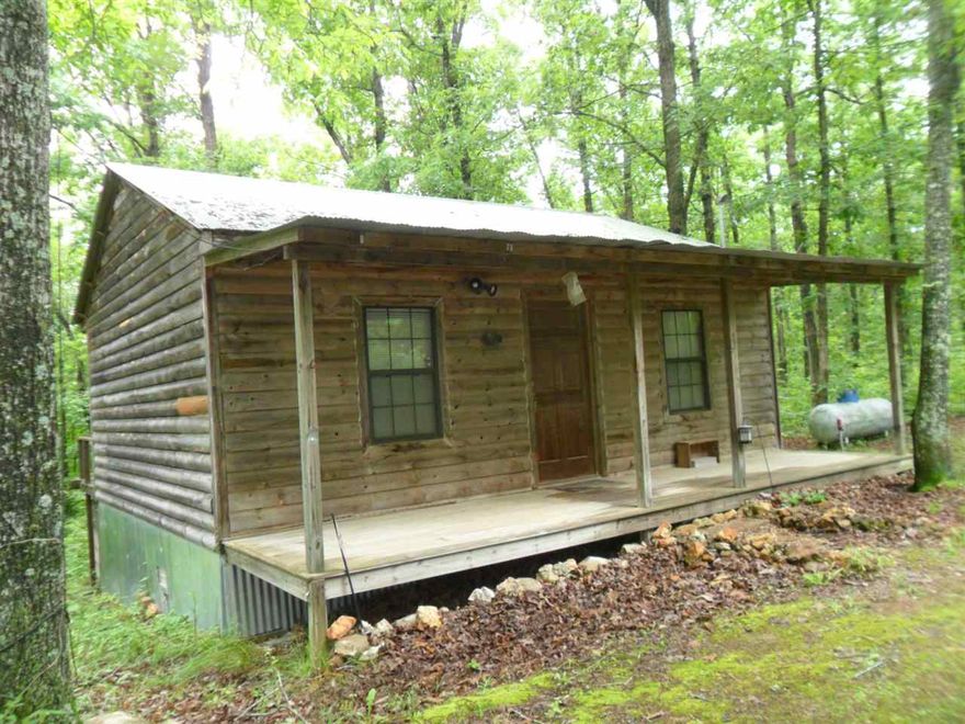Looking for a weekend retreat or a great hunting cabin, here it is! 30+ acres of nice wooded land, with a neat  well maintained log sided cabin.  This lovely home offers one bedroom on main floor plus a loft bedroom, one bath, utility room, open floor plan, inviting front porch and large back deck to sit, relax and enjoy peace and quiet.
