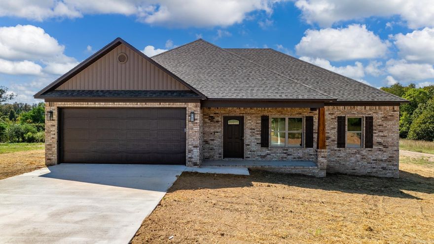 Beautiful new construction home in a newly developed subdivision in Greenbrier.  Very large living room with a vaulted ceiling. The kitchen has nice quartz countertops with a tile backsplash. Primary bedroom is separate from the guest rooms. Laminate vinyl flooring throughout. Nice deck. Agents See Remarks