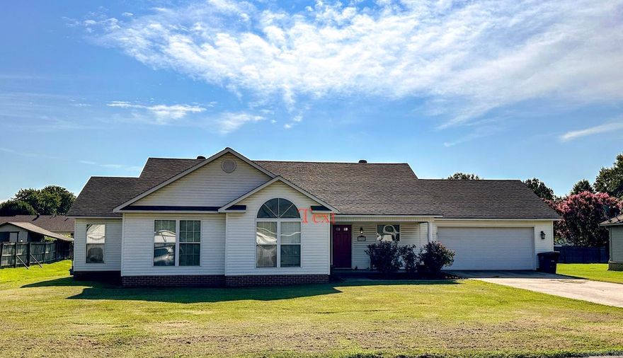 Don't miss this beautiful 3 bedroom, 2 bath home located within walking distance of Brookland Schools that qualifies for ZERO down! The spacious living room features vaulted ceilings and a cozy fireplace, creating an inviting space to relax or entertain. The open-concept layout flows seamlessly into the kitchen, which boasts stainless steel appliances, a breakfast bar, and ample cabinet space. One of the guest bedrooms also features vaulted ceilings, adding a bright and airy feel. These bedrooms are so BIG ya'll! You are going to love it.  The primary suite includes a large walk-in closet and plenty of room to unwind. Situated on over 1/3 of an acre, the fenced backyard offers privacy and space to enjoy the outdoors.  Schedule your tour today—this one won't last long!