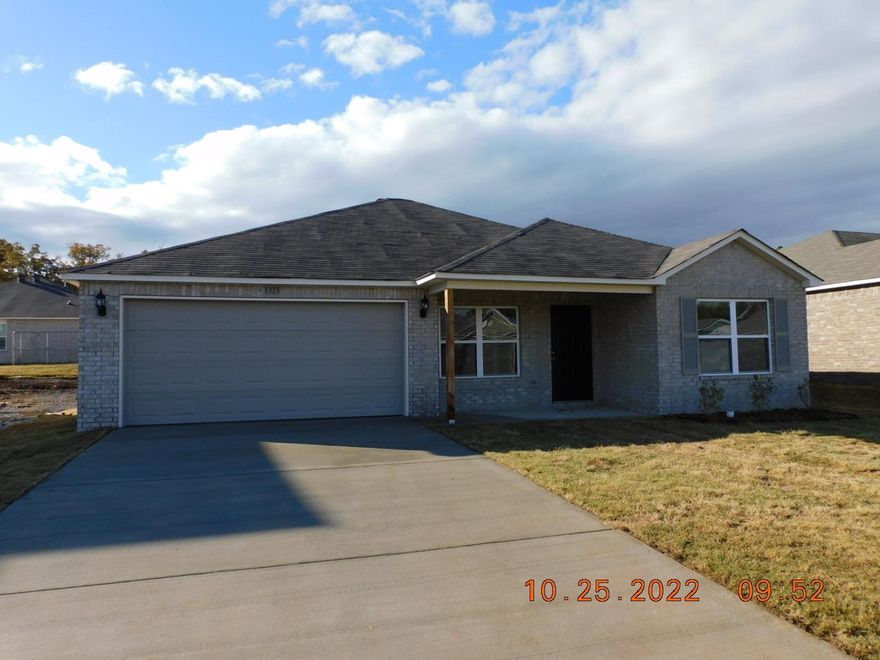 Brand new construction! Wonderful 4 bedroom split bedroom plan, combination of vinyl flooring in wet areas and carpet in the bedrooms & living room, recessed can lights in kitchen, all electric home, stainless steel appliances, pantry, lots of storage, fully sodded yard with large open patio, and more! Owner has installed a stainless fridge with icemaker, 2 inch blinds throughout, and ceiling fans in living room & bedrooms! No Pets allowed!