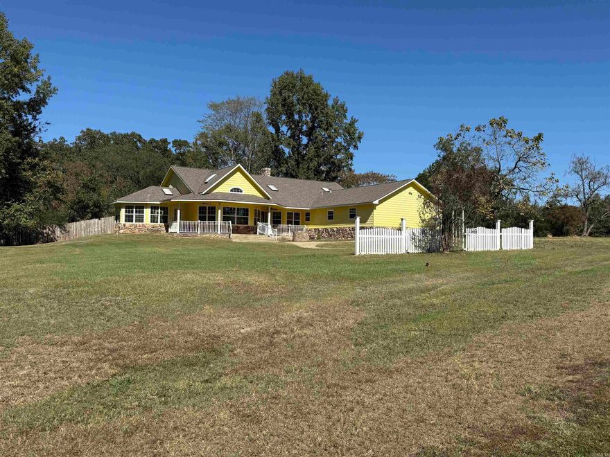 Custom built home with lots of extras.  Situated on approx 17.66 acres, this home offers over 3,100 sq ft of living space.  3 Bedrooms and 2 full bathrooms.  Chef's kitchen with professional appliances including: large 6 burner gas stove top, double wall ovens with warming drawer, trash compactor, new dishwasher and refrigerator.  Granite countertops, walk in pantry, wall of cabinets, great for display and storage with large dining area and garden/flower shelved window.  Double sided fireplace with gas logs opens to den and bonus room.  Master with master bath and adjacent sun room with lots of windows.  Large utility room with sink and storage cabinets, two tankless hot water heaters, CH/CA and propane gas, double garage with wooden storage shelves, several sky lights throughout the home for natural light, and a new roof in 2024.  Privacy wooden fenced back yard with concrete patio and storage shed.  Home is currently on well water but rural water is available.  For more details or to schedule a private tour, give our office a call.