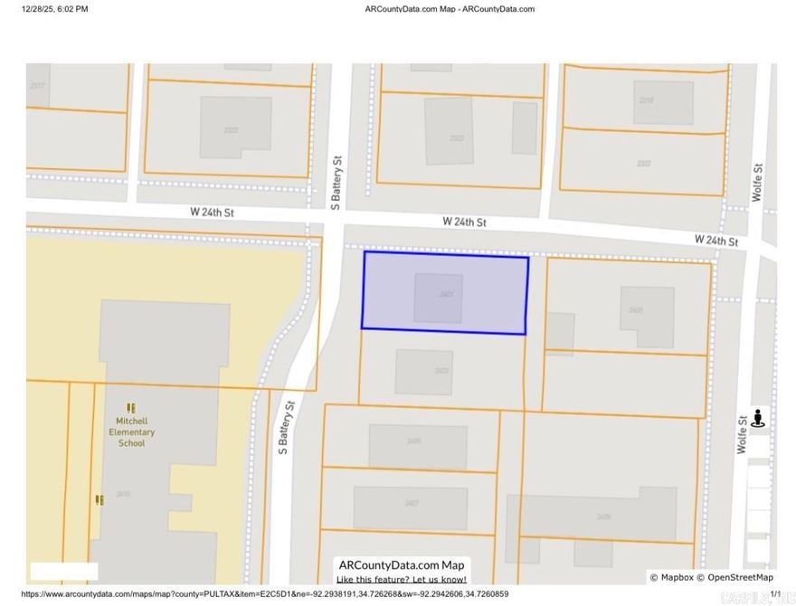 SELLING AS RESIDENTIAL LOT THOUGH THERE IS AN OLD HOME ON THE PARCEL OF NO VALUE. DO NOT ENTER HOME OR PROPERTY. CALL LISTING AGENT FOR VIEWING AND INFORMATION. 501-749-2353