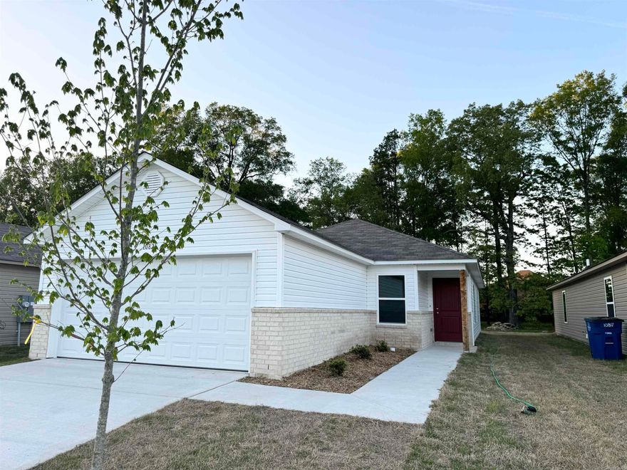 The new Cooper plan! A sweet, modern plan with a spacious Living Room. The Master Bedroom is set to the rear of the home for more privacy. 2-10 Homebuyers' Warranty included at no extra cost to the Buyer.   Upgrades included in this home: soaker tub/shower in Master Bath, plumbing faucet upgrade 2, 8" deep Kitchen sink, door bell, added cable jack, HVAC rigid duct upgrade, crown on Kitchen cabinets, 16" laminate bar top in Kitchen, Luxury Vinyl Plank flooring in wet areas and Living Room and adjacent hallways, raised ceilings in Living Areas per municipal requirements, Cheyenne style interior doors, baseboards level 2, 25in wide attic stairs, LED disk lights in Kitchen, full sod, stainless steel appliance package.   *** AGENTS, PLEASE SEE AGENT REMARKS OR SHOWING REMARKS. ***  THIS HOME IS SCHEDULED TO BE COMPLETE IN MID APRIL.