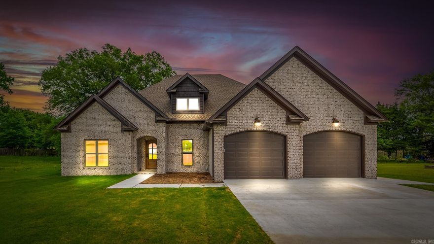 Beautiful new construction quality-built home on a large lot.  Taxes are lot only