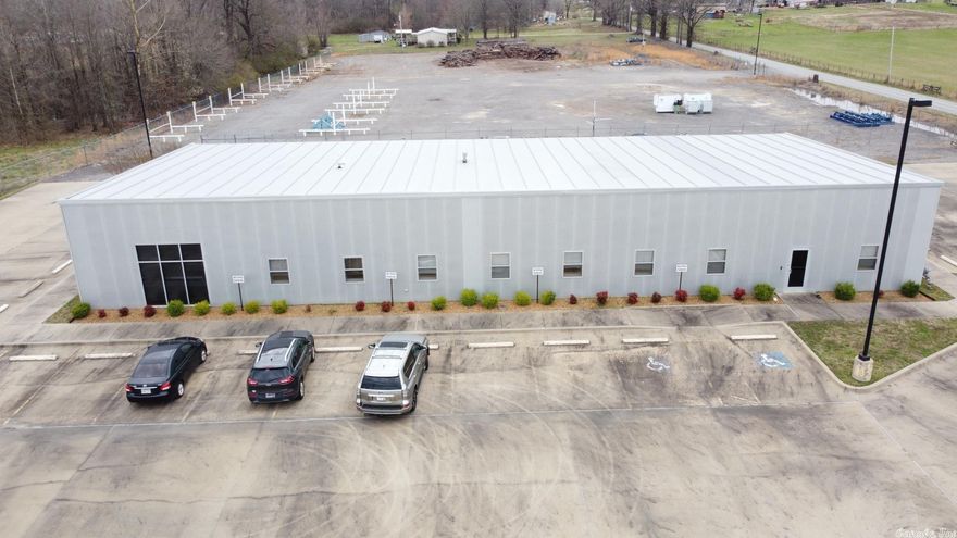 Great commercial property, located off of Hwy 16 North. Well-Maintained building constructed in 2011, suitable for any type of service business, with multiple offices, conference room, kitchen area, bathrooms, reception area, file room & outside tornado shelter.  Approximately 3 acres graveled for equipment/vehicle use. Emergency Backup generator. Property completely fenced. See Agent Remarks.