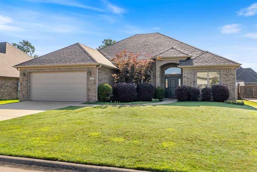 Updated, Move-In Ready Home in the sought-after Country Club of Arkansas! This beautiful, all brick, one-level, one-owner home backs up to mature trees and is ready for new owners. Step inside to tall ceilings, crown molding &  rich wood floors. The spacious, open, split floor plan w/ cozy fireplace is perfect for entertaining. The chef’s kitchen features granite countertops, gas stove, breakfast bar & stainless appliances. The primary suite features a trey ceiling, walk-in closet, double vanities, jacuzzi tub & tiled walk-in shower. 3 guest bedrooms and a full bath w/ granite countertops & dual sinks are thoughtfully placed on the other side. The large laundry room has granite countertops, sink & cabinets. Relax or entertain on the covered patio overlooking a fully fenced yard. Updates include NEW roof (May 2025), fresh interior paint (2025), New carpet in all bedrooms (2025), NEW dishwasher (2025), NEW refrigerator (2021),NEW oven (2021), NEW HVAC (2021), NEW garage door & motor (2025) and NEW back wood fence (2025). Convenient to White Oak Crossing, Maumelle Diamond Center Baseball Complex, shopping & dining! It’s a must see—schedule a tour today! Agents see remarks