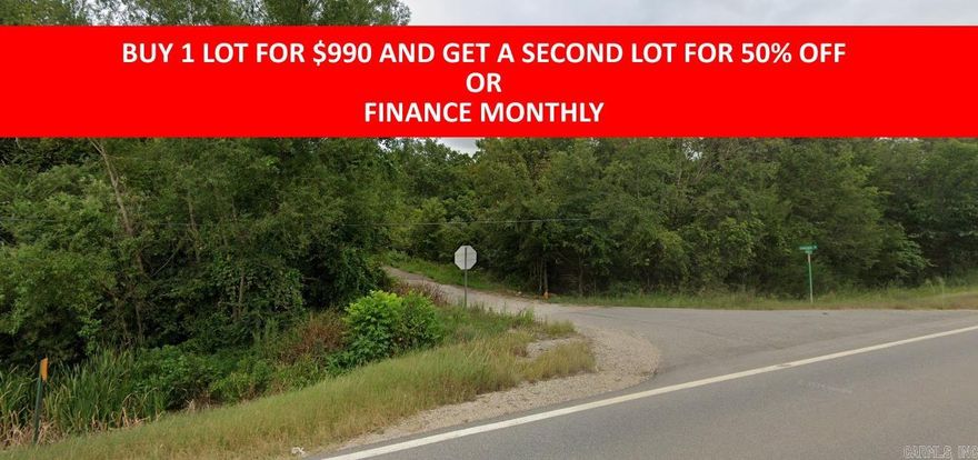 Buy one lot and get 50% off an additional lot! Owner-finance for easy terms. Cash buyers can pay by debit or credit card as well. Nice lot to develop or hold for future value. Public water and electric are available to run to property and will need septic. Owner/agent. No mobiles allowed. 600-2500 minimum build size on any other type of home, depending on subdivision. Finance is $100 down and 10 months at $99 and closing costs are included. Lots marked with red banner are part of promotion. No limit on lots. Buyer responsible for any/all taxes and lots sold "as-is". Quit claim deed conveys. Parcel ID# 205-13946-000
