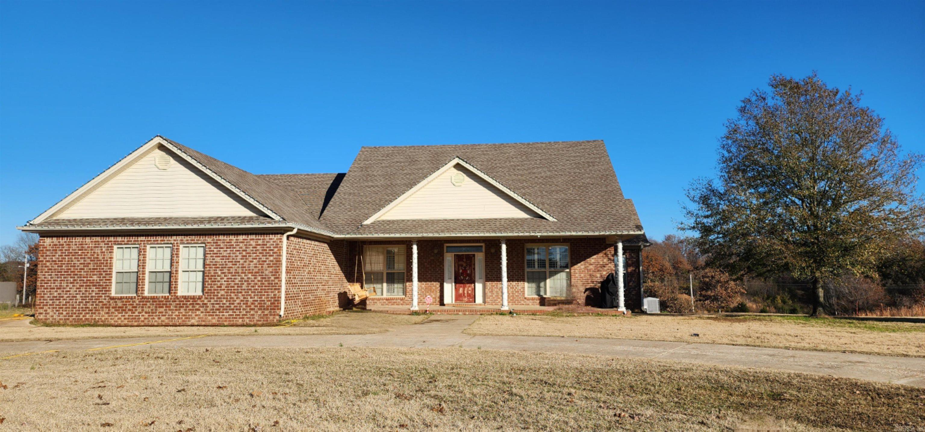 Run don't walk!!! This home is absolutely perfect. It sits on one of the most picturesque places in Cross County.  This home features 4 bedrooms, 3 bathrooms, a formal dining room, and HUGE living room. The home sits on almost 5 acres of land on the top of Crowley's Ridge. The backyard also has a swimming pool for your enjoyment. Inside the home you will find no shortage of space, with every single room being large. The main bedroom is spacious enough for your king size furniture and then some. The ensuite bathroom is a private oasis with huge tub and walk-in shower.  The closet attached to the ensuite is to die for as well.  The home features 3 more bedrooms of ample size. 2 of those bedrooms have walk in closets as well. The kitchen features ample counter and cabinet space. You can choose to have a meal in the eat-in kitchen or in the formal dining room. This home really is something amazing. Do not miss out on your opportunity to own this property.  It will not last long at this price.