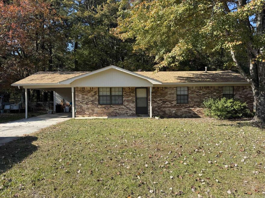 Come see this cute, quaint, brick starter home! Eat in kitchen, roof is 3 years old, all new flooring throughout the home. Frig- conveys, metal storage building in back. fenced back yard. Covered patio in back as well as Covered carport with storage room attached.