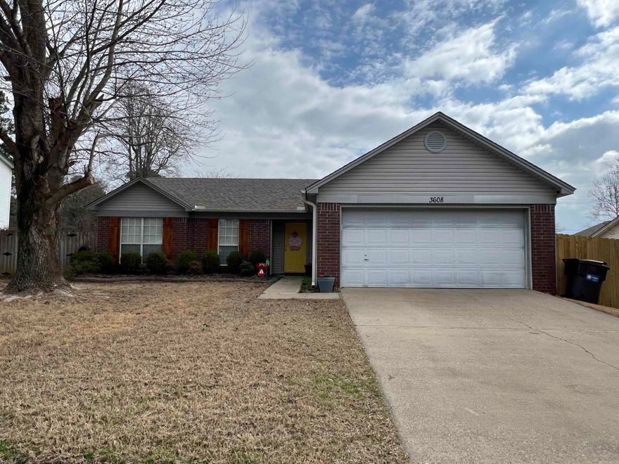 Come check out this clean and well-maintained home.  3 bedrooms, 2 baths, and a large backyard in a great neighborhood. New roof in 2018. Great location, convenient to everything, in Bryant Schools.