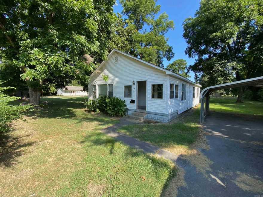 Great investment opportunity.  This 2 bedroom, 1 bathroom home sits on a spacious lot, offering plenty of outdoor room for relaxing or entertaining.  The home features window air unit, a functional layout, and a cozy feel, perfect for anyone looking for affordable living in town.