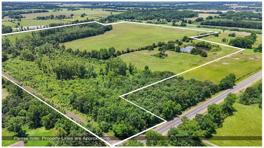 90+ acres with a large pond stocked with brim,catfish and bass and maybe some croppie the seller says.  Acreage is pasture land hay is cut off of it every year and has some woods.  Property has been in the seller's family a long time but it is too much to keep up with right now.  Survey will determine exact acreage.