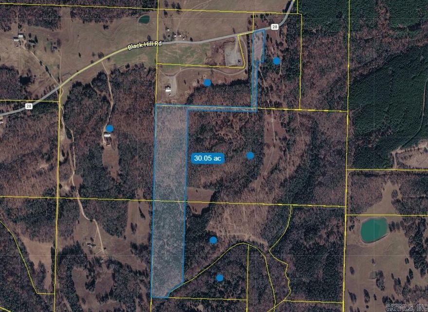 30 ACRES with CADRON CREEK Frontage  Public Water, Petit Jean Electric and Fiber Internet available at the road.  This is a must-see property on a beautiful stretch of deep water on the North Cadron Creek. Multiple building sites available on this property or just utilize this amazing property for recreation and hunting.  I've seen deer on every trip so far and 2 wood ducks landed in the creek.