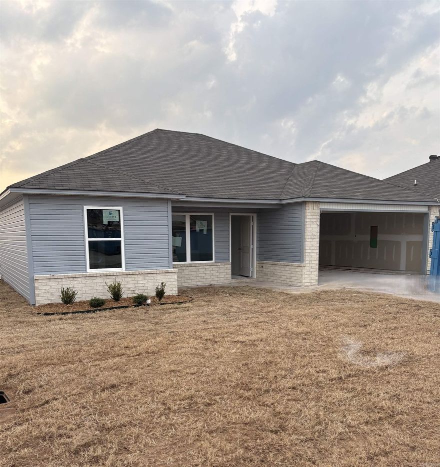 Discover the captivating Franklin plan, renowned for its charming covered front porch and meticulously landscaped front yard that enhance its curb appeal. This home boasts an open floor plan with 3 bedrooms and 2 bathrooms, providing a spacious and inviting living environment. The expansive family room serves as a central gathering space, perfect for relaxation and entertaining guests. The kitchen is a highlight, featuring a beautiful design and equipped with energy-efficient appliances, ample counter space, and a spacious pantry—ideal for preparing and enjoying delicious family meals and snacks. Explore more about the Franklin plan today and envision how it could elevate your living experience!   **SEE SHOWING REMARKS & AGENT REMARKS FOR IMPORTANT INFORMATION**