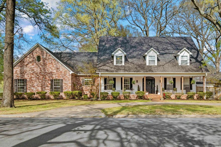 Beautiful golf course home with peaceful views and mature trees, located just minutes from the Air Force Base. This spacious property offers 4 bedrooms plus a large bonus room that can easily serve as a 5th bedroom, media room, or playroom. With 3 full bathrooms and 2 half baths, there’s plenty of space for family and guests.  The inviting main living area features a cozy wood-burning fireplace, while the primary suite provides a private retreat with its own gas fireplace. A dedicated office is perfect for working from home or managing daily life. Hardwood floors run throughout the main level, adding warmth and character.  Step outside to enjoy the screened-in porch, ideal for year-round relaxing or entertaining, overlooking the Doughboy pool—perfect for summer fun. Additional highlights include a secure safe room that accommodates up to six people and an electric car charger for modern convenience.  This home offers the perfect blend of space, comfort, and location—don’t miss it!