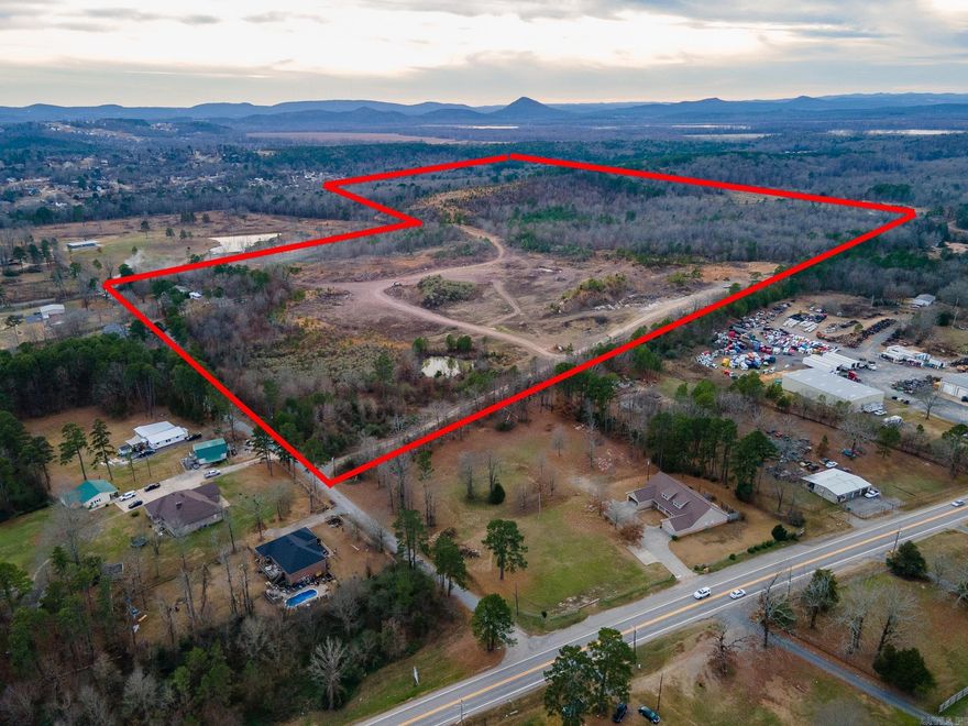 Great Investment Opportunity! 110.24 Acres of land and 15 acres shell pit offers strong development potential and would make an excellent subdivision. Easily developable and conveniently located very close to city limits!!