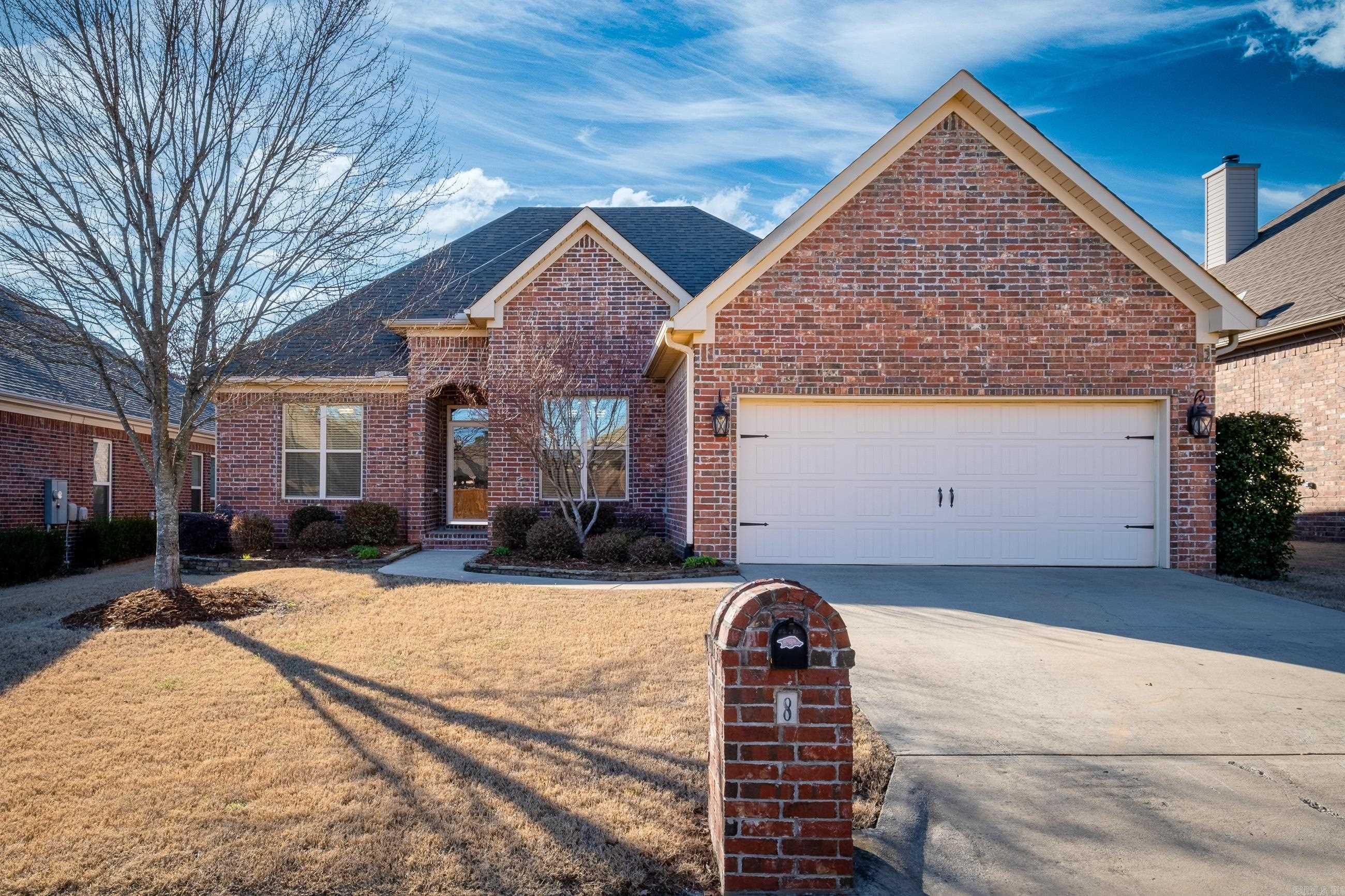 Immaculate one level three bedroom two bath home with open floorplan. Eat-in kitchen with slab granite and an abundance of cabinetry. Separate laundry off of the mudroom. Split floorplan. Large master suite with jetted tub, separate shower and two closets. Beautifully landscaped backyard with large patio and privacy fence.