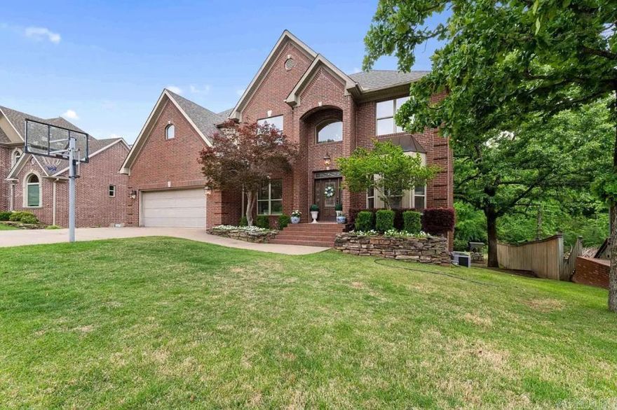 Beautiful home in the Calico Creek/Timber Creek Subdivision  6 bedrooms, 4 full bathrooms & two half baths   Large closets and tons of storage space  Basement has a kitchenette & full bathroom & lots of windows that overlook the beautiful backyard. This space works perfectly as a second living area, private guest suite, or setup for extended family. This rare find backs up to green space and Five Mile Creek  Outside enjoy a beautiful two beautiful patios ~ one upper right off the kitchen & then a lower large patio with a fire pit  Two laundry rooms - one on the main level & one upstairs off primary closet  Recent updates include a new 30-year architectural roof(2024), granite countertops, updated fixtures and hardware, new flooring upstairs 2026 & newer HVAC systems upstairs and down. Additional features include a gas fireplace in living room & master bedroom, sprinkler system, along with access to Overbrook amenities—including a community pool, tennis courts, trails, and playground.