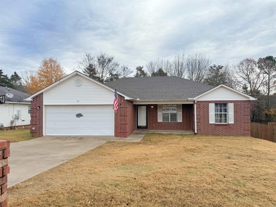 perfect starter home. new roof, back deck, privacy fenced yard with storage shed.
