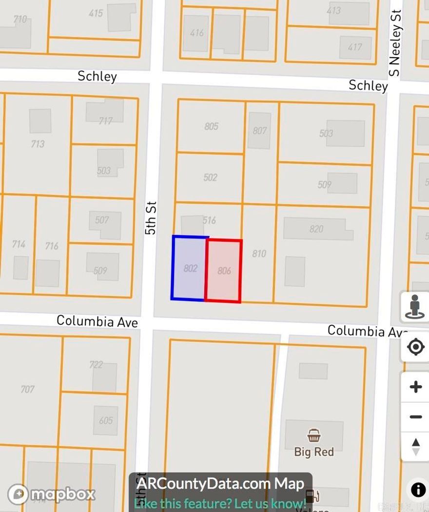 lot for sale ready to build. lots 802 and 806 are side by side and both can be purchased together.