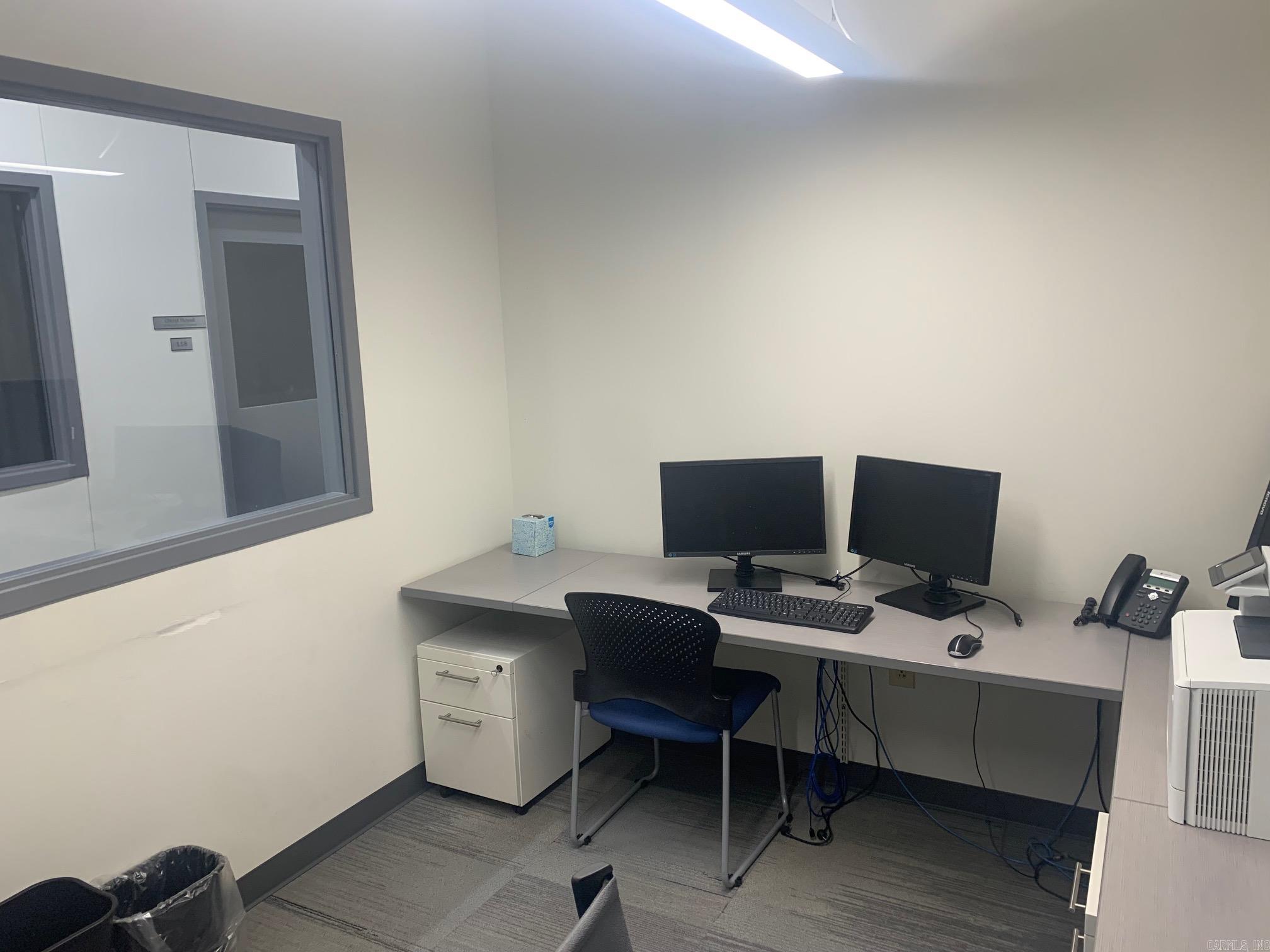 This is a private office space with ALL utilities included including wi-fi. It is in a gorgeous, remodeled office building with individual mail boxes. Spaces start at $400/month.